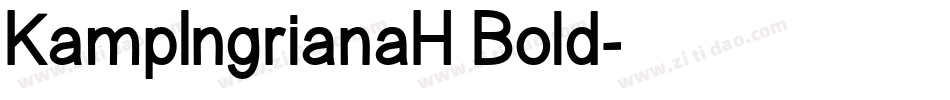 KampIngrianaH Bold字体转换